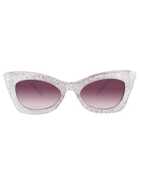 asos glitter cat eye sunglasses